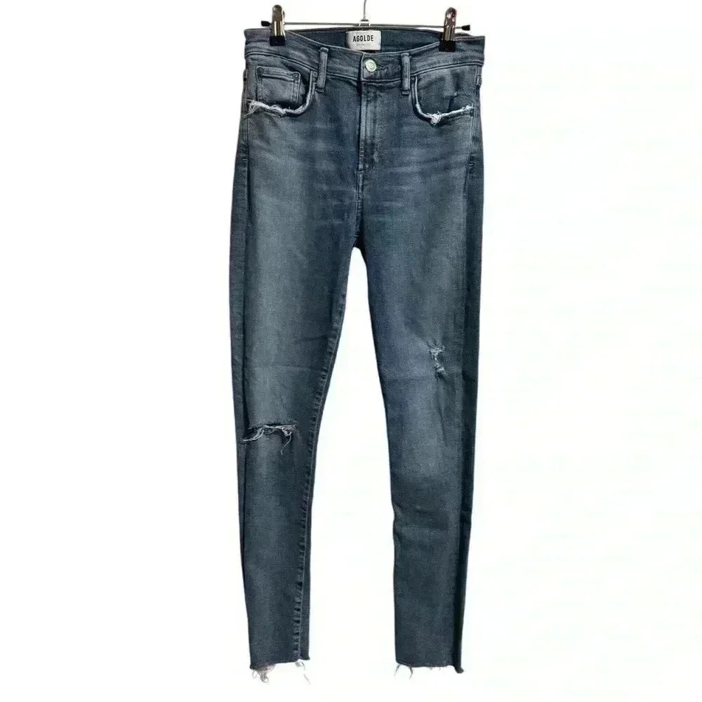 Agolde Sophie Distressed Skinny Jeans Size 28
